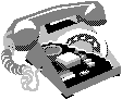 A rotary-dial phone with half of its front removed revealing the electronics inside.